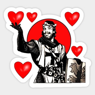 passionate templar Sticker